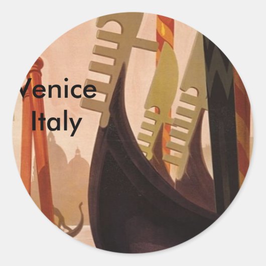 Sticker Rond Venise Italie, Venise Italie (Devant)