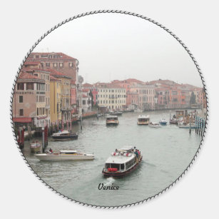 Sticker Rond Venise : Venise pittoresque