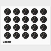 Sticker Rond Vent du Nord (Feuille)