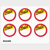 Sticker Rond Vente (Feuille)