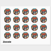 Sticker Rond vente à rabais (Feuille)