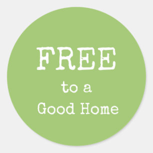 Sticker Rond Vente de balise simple de Stuart gratuit