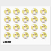 Sticker Rond Vente de pâtisseries (Feuille)