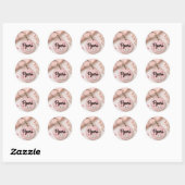 Sticker Rond vente de porte-clés (Feuille)