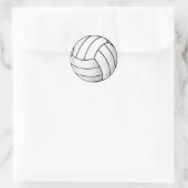 Sticker Rond Ventilateur de volley-ball (Sac)