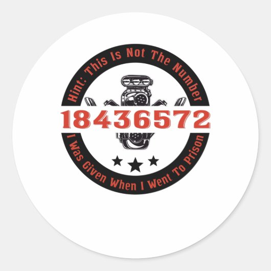 Sticker Rond Ventilateur Mécanique V8 Automobile 8 - Allumage d (Devant)