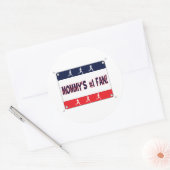 Sticker Rond Ventilateur no 1 de maman ou papa (Enveloppe)