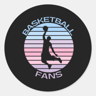 Sticker Rond Ventilateurs de basket-ball