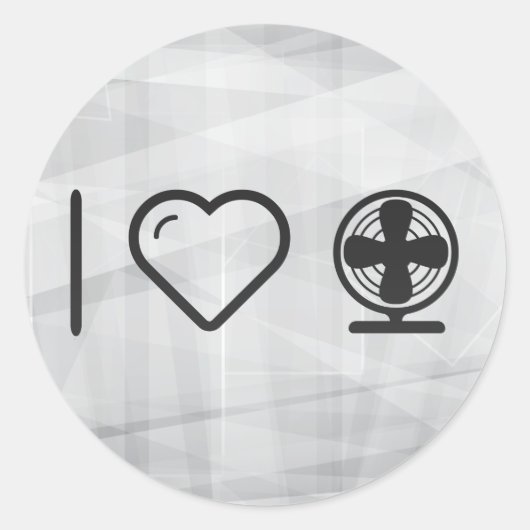 Sticker Rond Ventilateurs électriques cool (Devant)