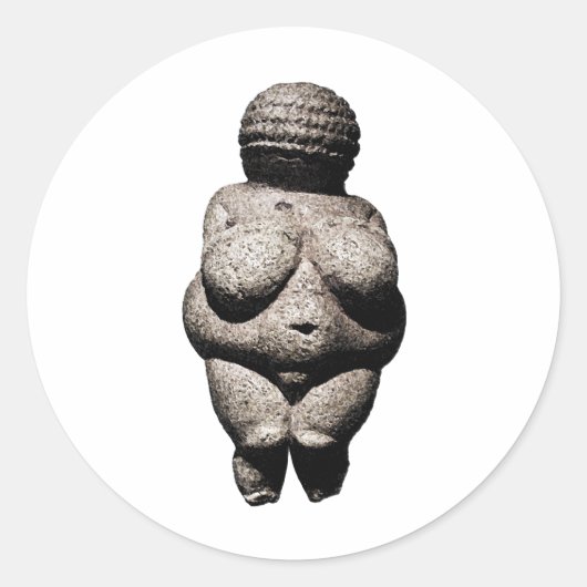 Sticker Rond Vénus de Willendorf (Devant)