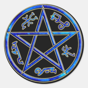 Sticker Rond ver 01 - Le piège du diable/démon de Solomon -