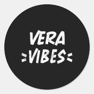 Sticker Rond Vera S Squad Famille Réunion Prénom Nom Thé