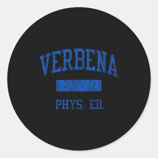 Sticker Rond Verbena High School Hs Verbena Al Phys Ed  (Devant)