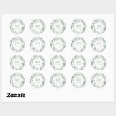 Sticker Rond Verdure Feuille couronne (Feuille)