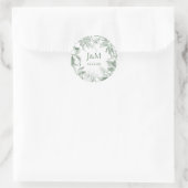 Sticker Rond Verdure Feuille couronne (Sac)