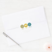 Sticker Rond Vérification de l'amour pour la paix (Enveloppe)
