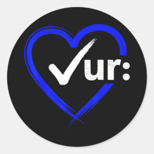 Sticker Rond Vérifiez votre côlon coloscopies cancer colorectal