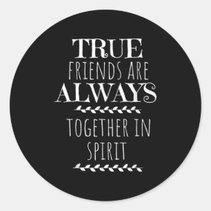 Sticker Rond Véritable Amis Anne Of Green Gables Friend Citatio