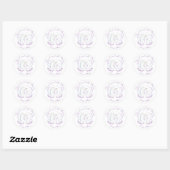 Sticker Rond Véritable Amour Dure Pour Toujours Ours Polaire Va (Feuille)