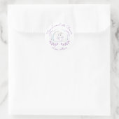 Sticker Rond Véritable Amour Dure Pour Toujours Ours Polaire Va (Sac)