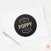 Sticker Rond Véritable Poppy (Enveloppe)