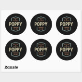 Sticker Rond Véritable Poppy (Feuille)