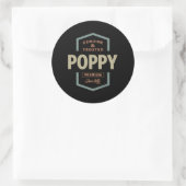 Sticker Rond Véritable Poppy (Sac)