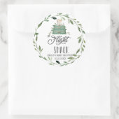 Sticker Rond Véritable Valise D'Aventure En Vol Snack Favoriser (Sac)