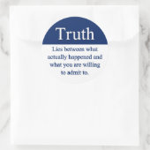 Sticker Rond Vérité (Sac)