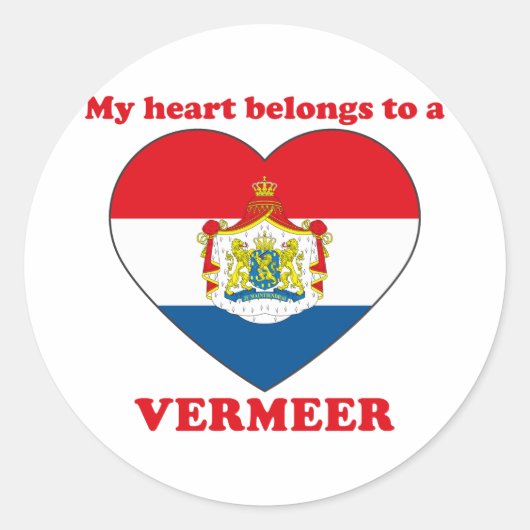 Sticker Rond Vermeer (Devant)