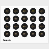 Sticker Rond Vermont Total Solar Eclipse 2024 (Feuille)