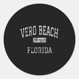 Sticker Rond Vero Beach Floride Fl Vintage