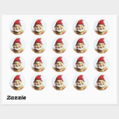 Sticker Rond Veronica le Gnome (Feuille)