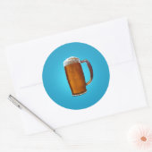 Sticker Rond Verre de bière (Enveloppe)
