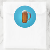 Sticker Rond Verre de bière (Sac)