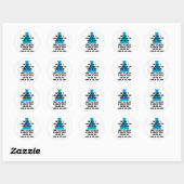 Sticker Rond Verre de laboratoire (Feuille)
