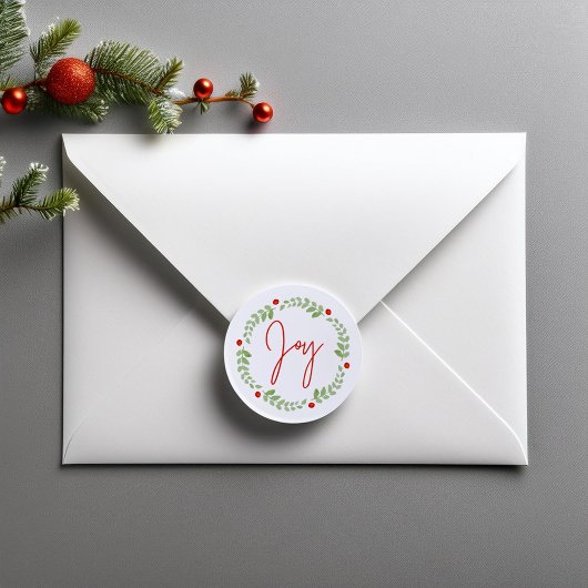 Sticker Rond Verre de Noël d'aquarelle