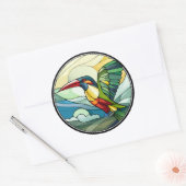 Sticker Rond Verre doux Toucan Bird (Enveloppe)