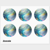 Sticker Rond Verre Escalade Abstrait (Feuille)