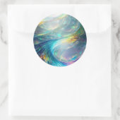 Sticker Rond Verre Escalade Abstrait (Sac)