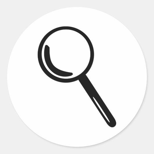 Sticker Rond Verre grossissant (Devant)