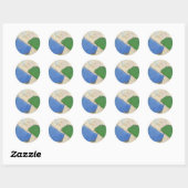 Sticker Rond verre marin 2 (Feuille)
