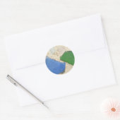 Sticker Rond verre marin 2 (Enveloppe)