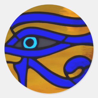 Sticker Rond Verre tendu "Oeil de Horus"
