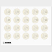 Sticker Rond Verres à Champagne Mariage (Feuille)