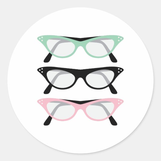 Sticker Rond Verres rétroactifs (Devant)