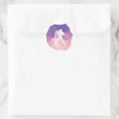 Sticker Rond Verrou 3d signe zodiaque Aquarius. (Sac)