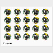 Sticker Rond Verrouillage 2 (Feuille)