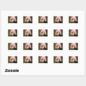 Sticker Rond vers dans les mains des enfants (Feuille)