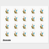Sticker Rond Vers de livre (Feuille)